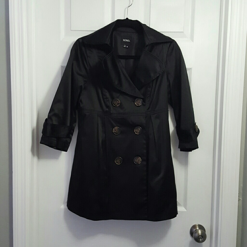 ⬇️XOXO black dress coat